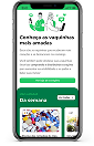 Imagem da tela de um iPhone com a página de vaquinhas mais amadas