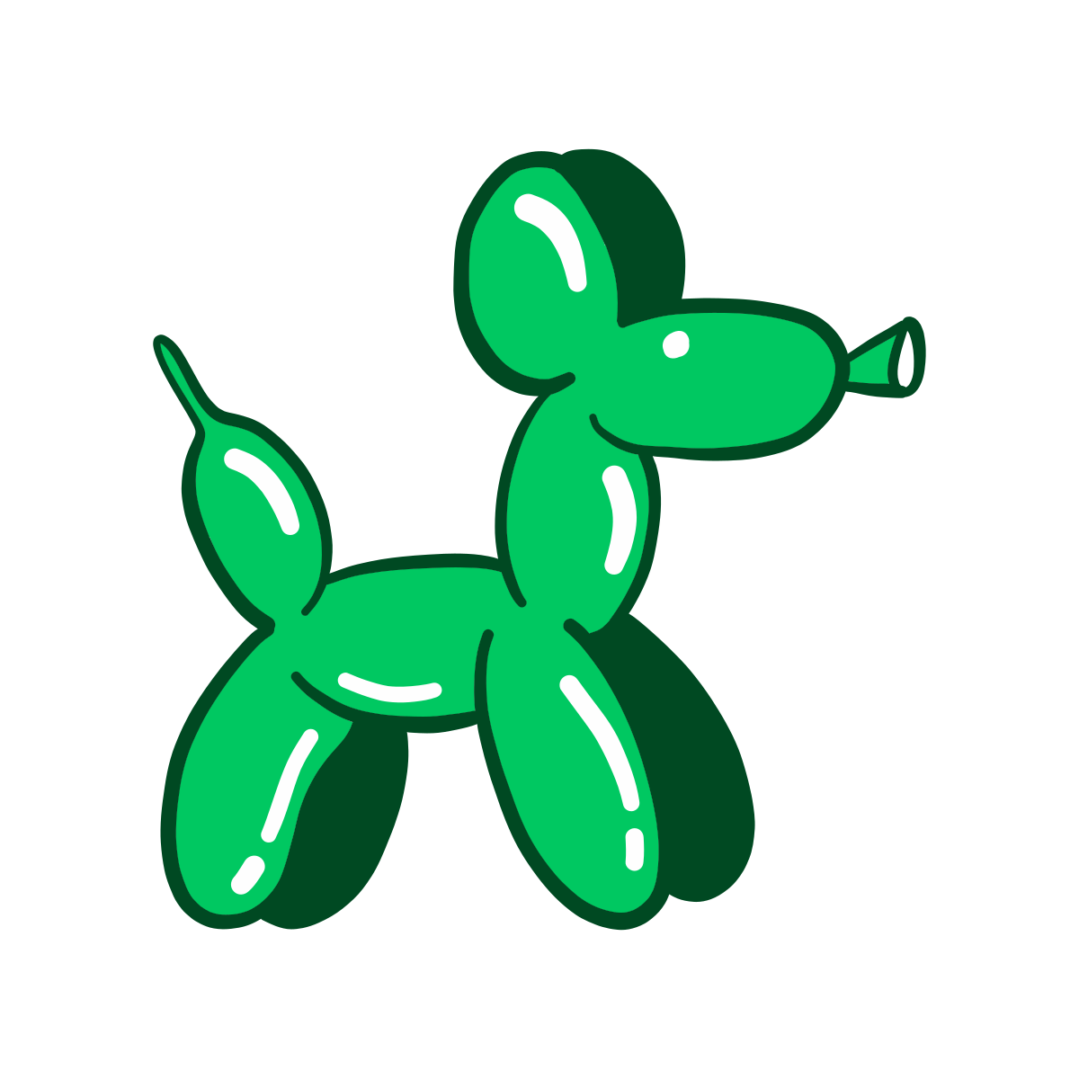 Imagem de um cachorro de balão