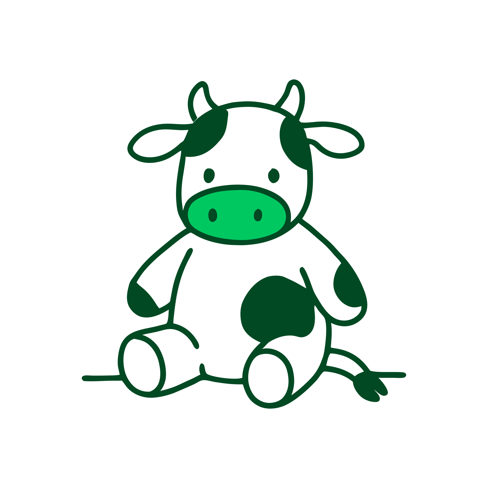 Imagem de artesanato de uma vaca