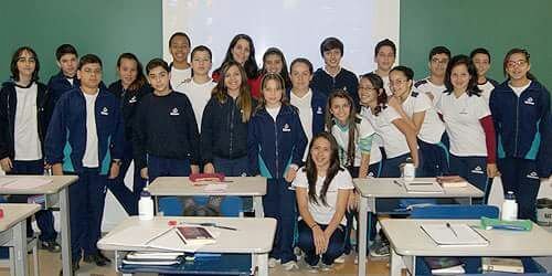 Imagem do oitavo ano no Colégio Poliedro