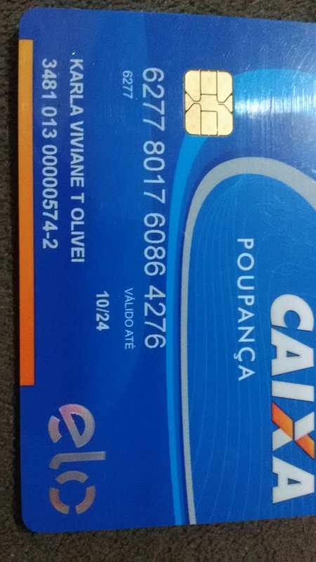 Conta para depósitos.
