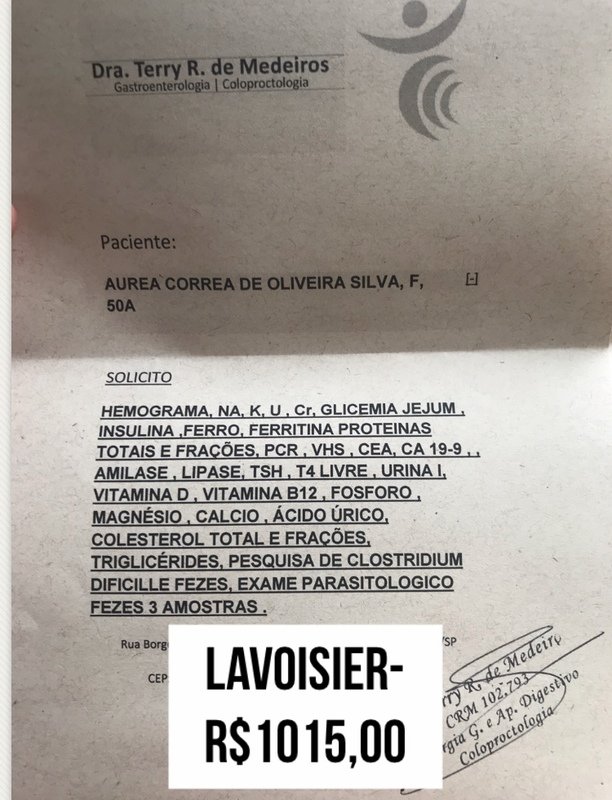 Pedido Médicos dos Exames
