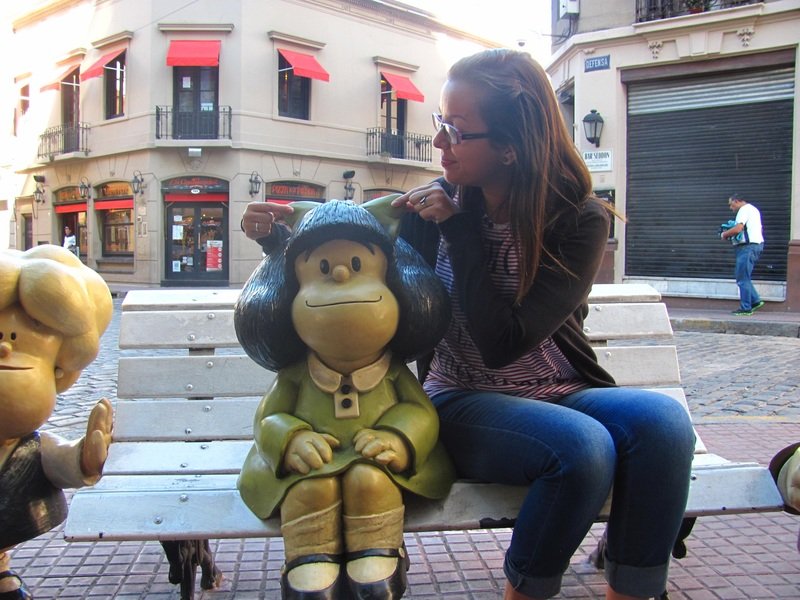 Mafalda, uma das parceiras dos meus estudos. Buenos Aires, 2015.