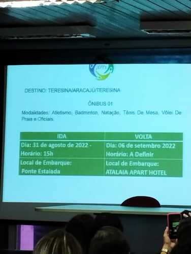destino TERESINA /ARACAJÚ/TERESINA