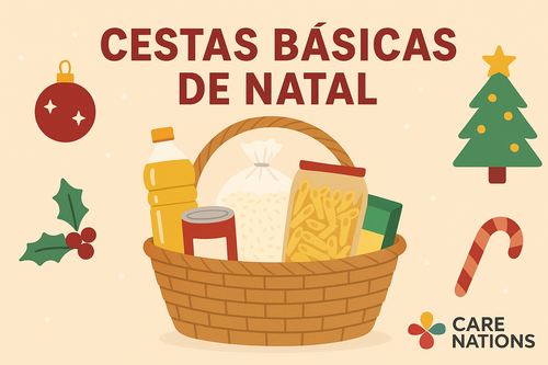 Arrecadação para cestas de Natal para famílias necessitadas
