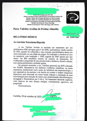O hospital não autoriza diviugar o nome deles e do medico