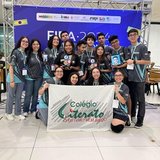 Alunos de robótica Literato