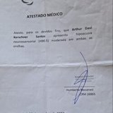 Aparelho  Auditivo do Arthur