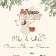 imagem de CHÁ DE FRALDAS DOS TRIGÊMEOS BENÍCIO CHIARA E SIENNA