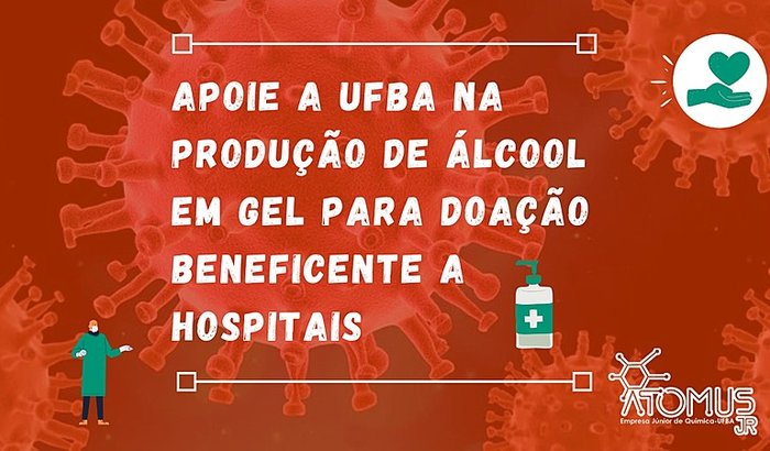 Doação de álcool em gel para hospitais
