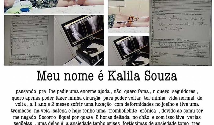 Ajuda pra uma cirurgia de reconstrução ligamentar