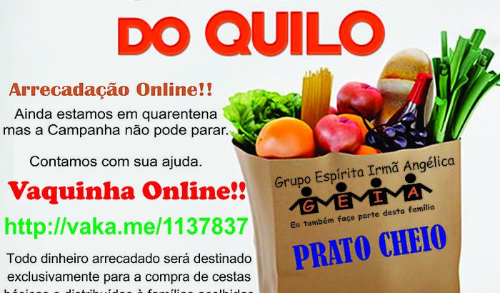 CAMPANHA QUILO ONLINE - PRATO CHEIO