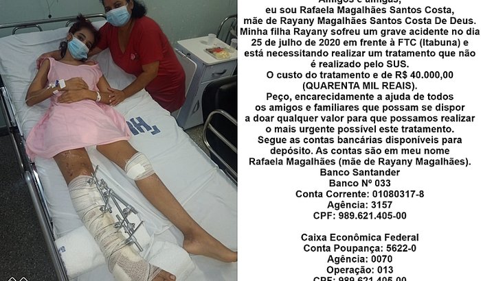 Rayany Magalhaes Tratamento medico