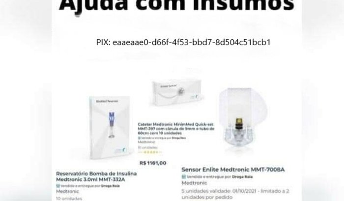 Insumos para Bomba de Infusão de Insulina