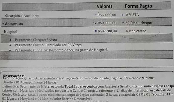 Cirurgia de Histerectomia Total Laparoscópica por Vídeo