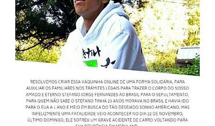 Vamos ajudar a família do Stefano?