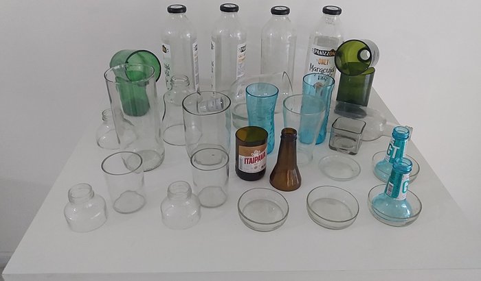 Montar minha oficina de artesanato em garrafas de vidro