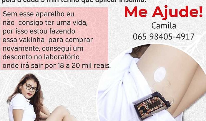 Arrecadação para comprar uma bomba de infusão de insulina