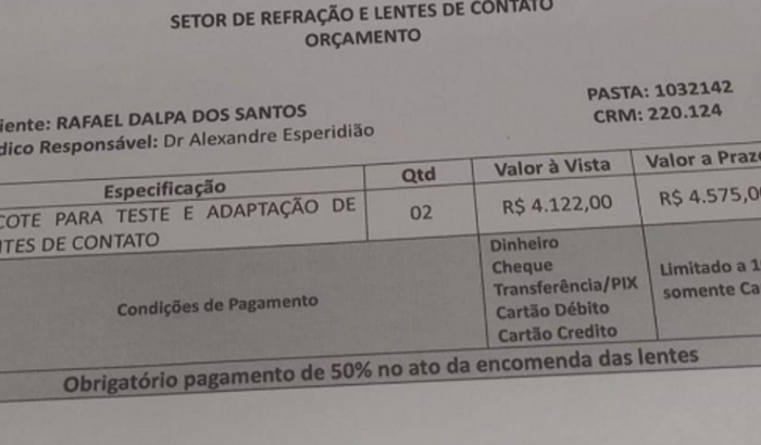Comprar lente escleral para meu filho que tem ceratocone
