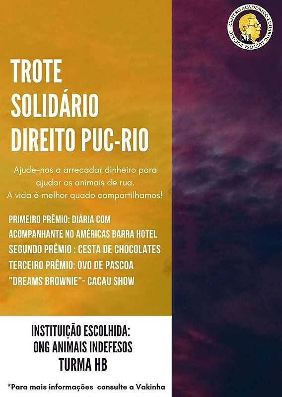imagem da vaquinha Trote Solidário (HB) - Os Indefesos
