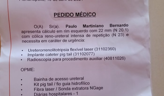 Cirurgia de Retirada de Pedras nos Rins