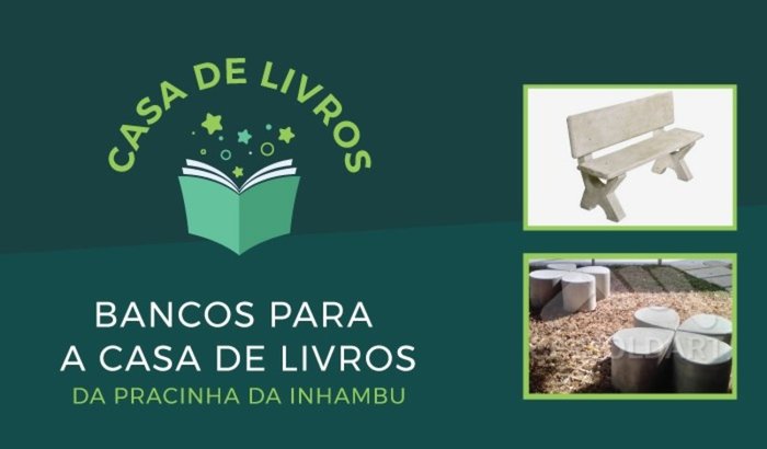 Bancos na pracinha Inhambu