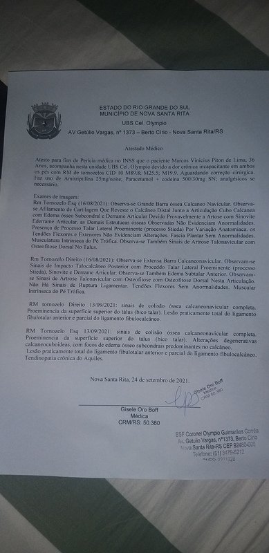 Ajuda para realizar cirurgia Ortopédica (Cid m19.9 , Cid m25.5, cid m89.8  artrose nos tornozelos). 