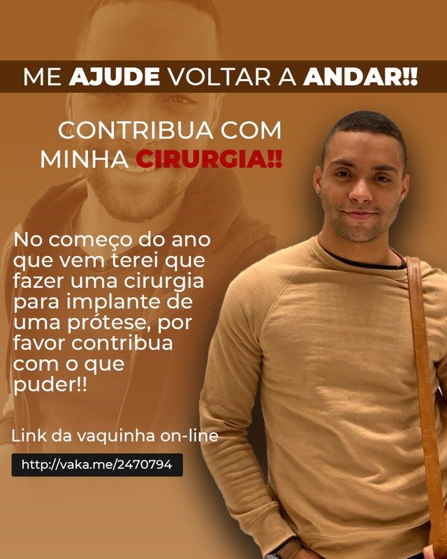 imagem da vaquinha Me ajude voltar a andar 