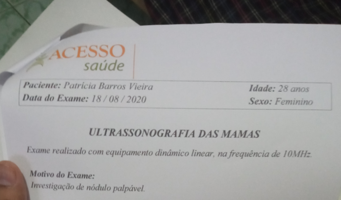 Exames , consultas e mamografia ( tratar nódulo BI-RADS 3)
