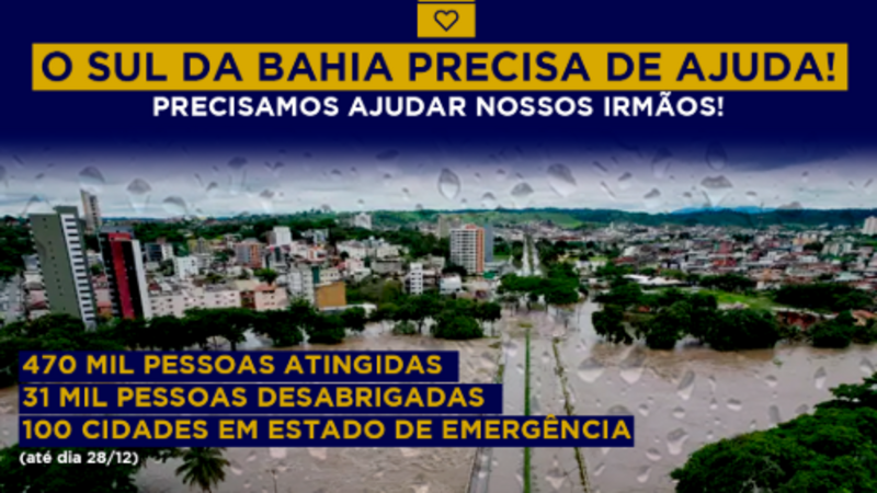 AJUDE AS FAMÍLIAS DO SUL DA BAHIA - ANANDA/CANNAJO