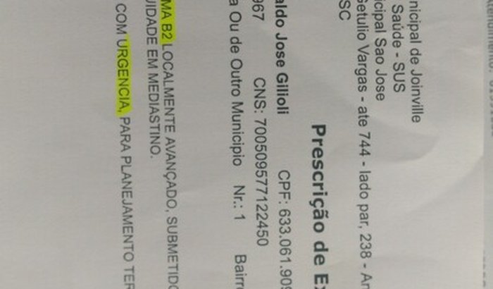 Luta contra o câncer de timo e pulmão