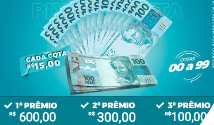 Pix Premiado R$1000,00 em prêmios
