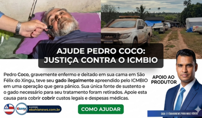 APOIO AO PEDRO COCO E FAMÍLIAS DA TERRA DO MEIO PARÁ