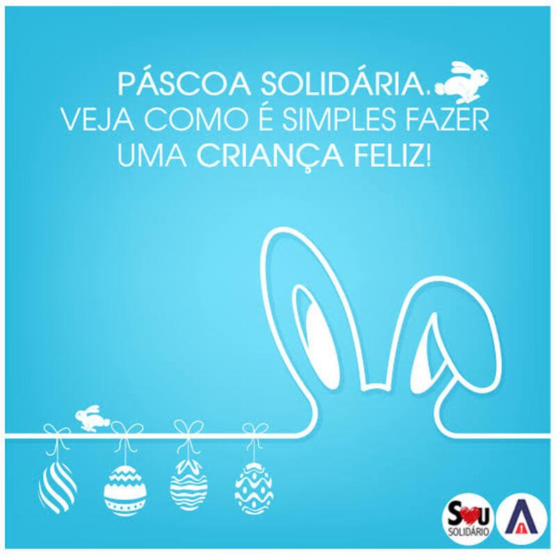 imagem da vaquinha Páscoa solidaria para crianças carentes