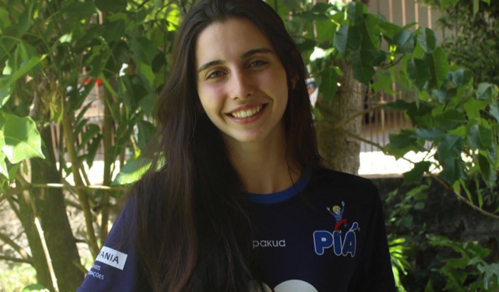 Mariana na seleção gaúcha de voleibol sub19 