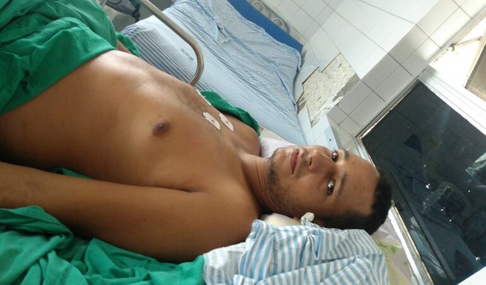 Todos juntos com Rafael (cirurgia para câncer de testículo)