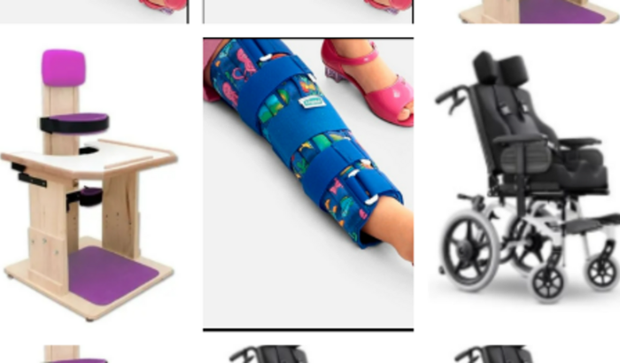 Parapodium, Cadeira de Rodas, Talas e materiais