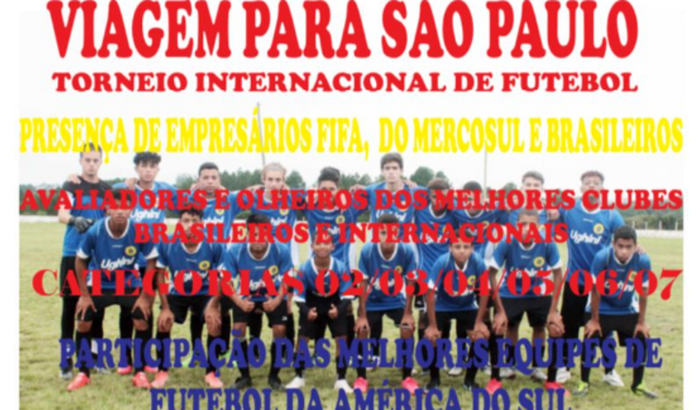 Ajuda para meu filho viajar com o  time INTERNORTE CFA  