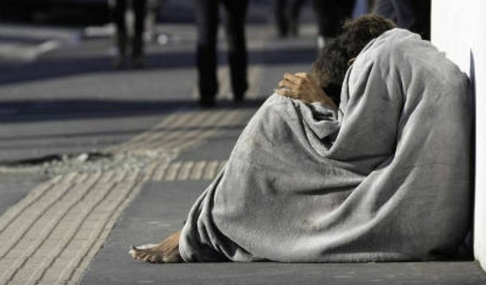 Cobertores para moradores de rua