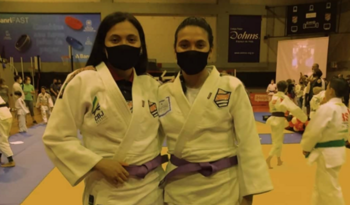 Gabi e Isa no Brasileiro de judô