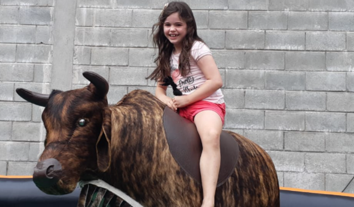 Touro Mecânico + Cama Elástica - Arraiá Saurus Pompéia