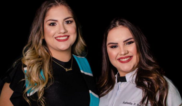 Rafa e Gabi no congresso em Paris