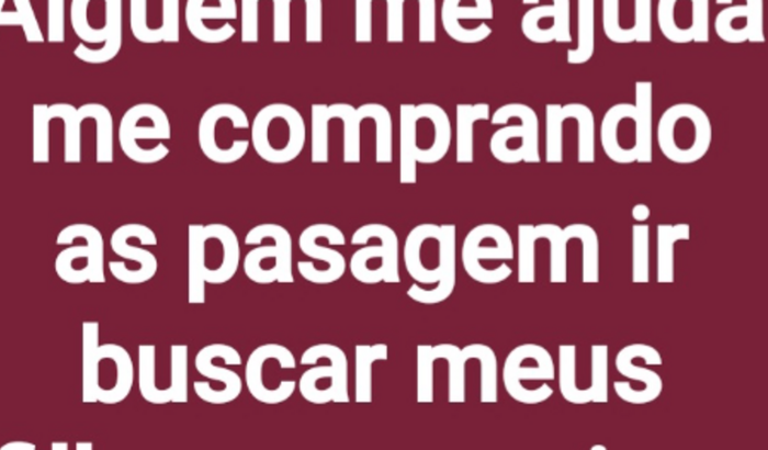 Ajudar para trazer meus filhos a santa catarina