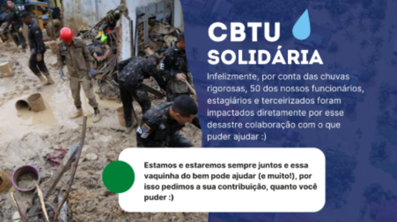 Ajude aos impactados pelas chuvas da STU-REC