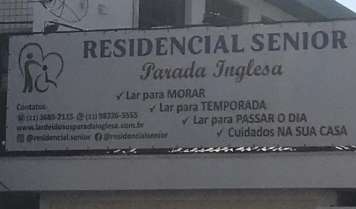 Ajuda para idosos da Residencial Senior