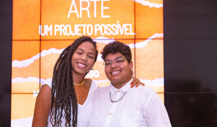 Exibição do meu documentário em Salvador (com a bonitinha)