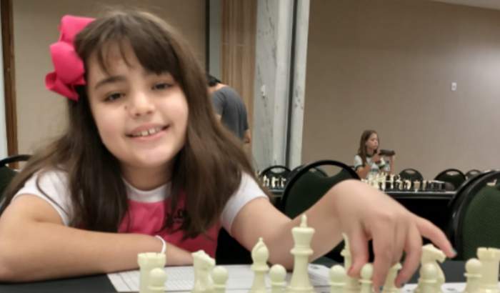 Valentina no Panamericano de Xadrez de Montevidéu (Uruguai)