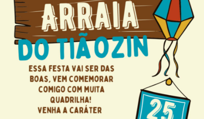 Vaquinha do arrai do Tião dia 25 junh