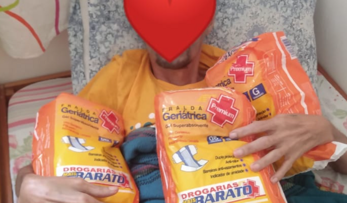 Fraldas Geriátricas para Idosos acamados do Jacarezinho.