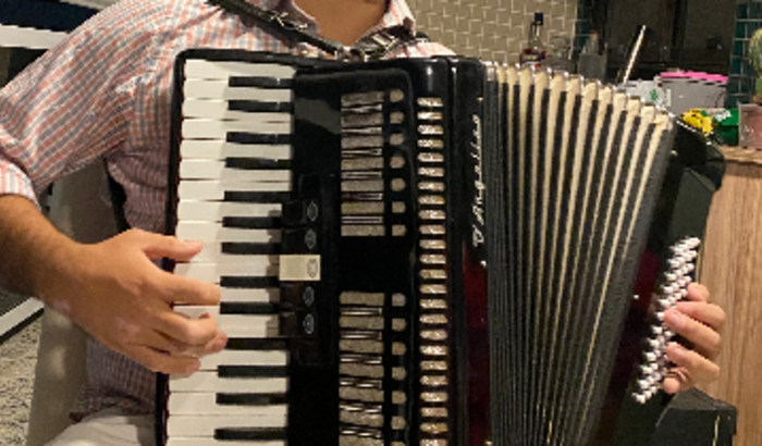 Sanfona para a animação dos encontros!